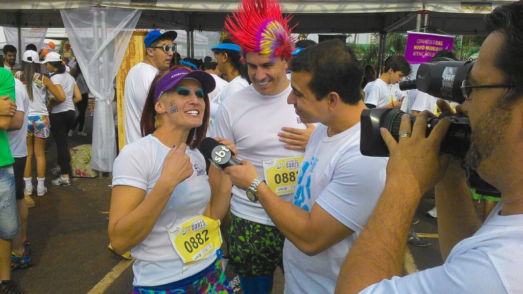 Falando da maquiagem que fiz para a corrida... Hihihi!